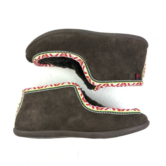 Woolrich Moccasin Slippers 8.5 Womens Cozy Fuzzy Warm Winter Slip On - Picture 7 of 9